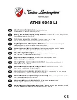 Tonino Lamborghini ATHS 6040 LI Operating Instructions Manual preview