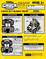 Preview for 1 page of Tonka CHUCK MY TALKING TRUCK Manual