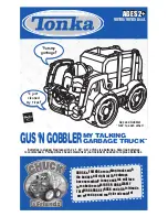 Tonka GUS 'N GOBBLER User Manual preview