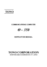 TONO O-350 Instruction Manual preview