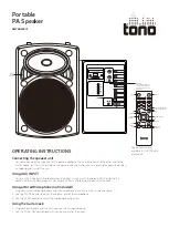 TONO OWTNNPAS10 Operating Instructions предпросмотр