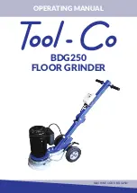 Tool-Co BDG250 Operating Manual предпросмотр