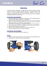 Preview for 5 page of Tool-Co BDG250 Operating Manual