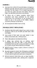 Предварительный просмотр 2 страницы Tool it 024182 Operating Instructions Manual