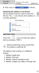 Предварительный просмотр 13 страницы Tool it BTW 12 V Operating Manual