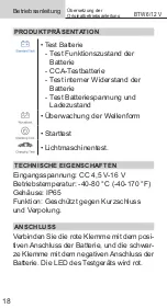 Предварительный просмотр 18 страницы Tool it BTW 12 V Operating Manual