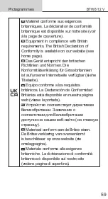 Предварительный просмотр 59 страницы Tool it BTW 12 V Operating Manual