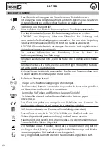 Предварительный просмотр 10 страницы Tool it DBT 300 Translation Of The Original Instructions