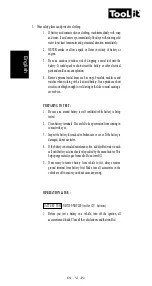 Preview for 2 page of Tool it NBT 200 Test Procedures / Operating Instructions