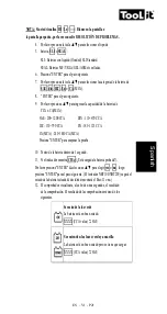 Preview for 21 page of Tool it NBT 200 Test Procedures / Operating Instructions