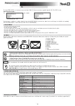 Preview for 20 page of Tool it PANORAMIC 3XL Manual