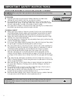 Preview for 2 page of Tool Shop 208-2196 Operator'S Manual