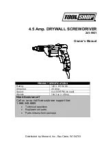 Tool Shop 241-9931 Owner'S Manual предпросмотр