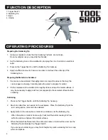 Preview for 4 page of Tool Shop 243-1145 Operator'S Manual