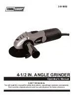 Tool Shop 4-1/2 IN. ANGLE GRINDER Operator'S Manual preview