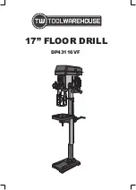 TOOL WAREHOUSE DP43116VF Manual preview