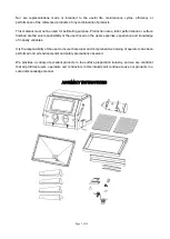 Preview for 4 page of TOOL WAREHOUSE WT-SBC990 Operating And Maintenance Instructions Manual