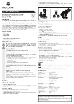 Preview for 2 page of TOOLCRAFT 1172728 Operating Instructions