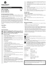 Preview for 1 page of TOOLCRAFT 1303080 Operating Instructions