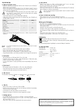 Preview for 2 page of TOOLCRAFT 1372165 Operating Instructions Manual