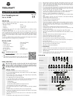 Preview for 3 page of TOOLCRAFT 1372165 Operating Instructions Manual