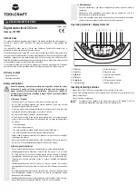 Preview for 3 page of TOOLCRAFT 1377557 Operating Instructions Manual