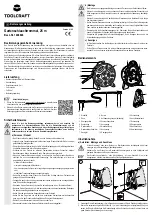 Предварительный просмотр 1 страницы TOOLCRAFT 1408846 Operating Instructions Manual