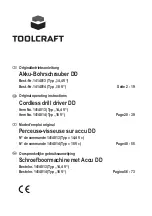 TOOLCRAFT 1414013 Operating Instructions Manual preview