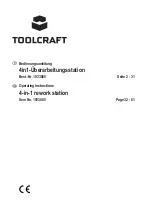 TOOLCRAFT 1933085 Operating Instructions Manual preview