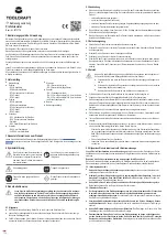 Preview for 1 page of TOOLCRAFT 2372776 Operating Instructions Manual