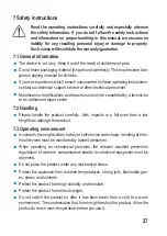 Preview for 27 page of TOOLCRAFT 2373534 Operating Instructions Manual