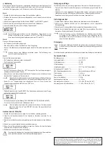 Preview for 3 page of TOOLCRAFT 2377689 Operating Instructions Manual