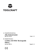 TOOLCRAFT 2475774 Original Instructions Manual preview