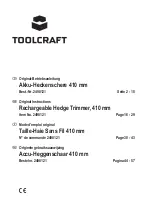 TOOLCRAFT 2498121 Original Instructions Manual preview