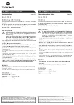 TOOLCRAFT 47 85 24 Operating Instructions preview