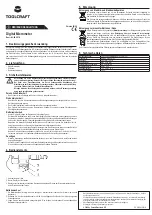 Preview for 1 page of TOOLCRAFT 82 09 18 Operating Instructions