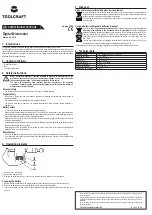 Preview for 2 page of TOOLCRAFT 82 09 18 Operating Instructions