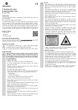 Preview for 3 page of TOOLCRAFT CL12 Operating Instructions Manual