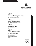 TOOLCRAFT LDM 70 Operating Instructions Manual preview