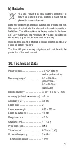 Предварительный просмотр 31 страницы TOOLCRAFT LDM X100 Operating Instructions Manual