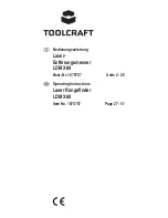 TOOLCRAFT LDM X60 Operating Instructions Manual предпросмотр