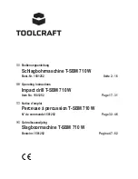 TOOLCRAFT T-SBM 710 W Operating Instructions Manual preview