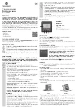 Preview for 3 page of TOOLCRAFT TO-498856 Operating Instructions Manual