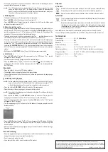 Preview for 4 page of TOOLCRAFT TO-498856 Operating Instructions Manual