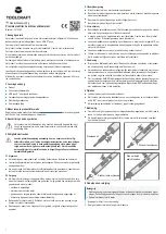 Preview for 7 page of TOOLCRAFT TO-7116288 Operating Instructions Manual