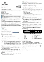 TOOLCRAFT TO-7337448 Operating Instructions Manual preview