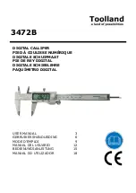 Preview for 1 page of Toolland 3472B User Manual