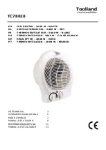 Preview for 1 page of Toolland TC78020 User Manual