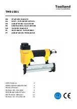 Preview for 1 page of Toolland TM91001 User Manual