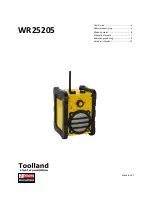 Preview for 1 page of Toolland WR25205 User Manual